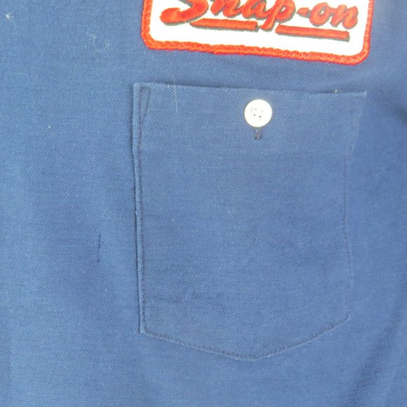 Vintage Work Shirt - Snap On Tool Patched Shirt - Men's Large - Picture 5 of 9